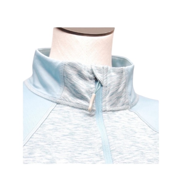 Eddie Bauer Women's Jacket Large Blue Quarter Zip Two-Tone - Picture 4 of 6